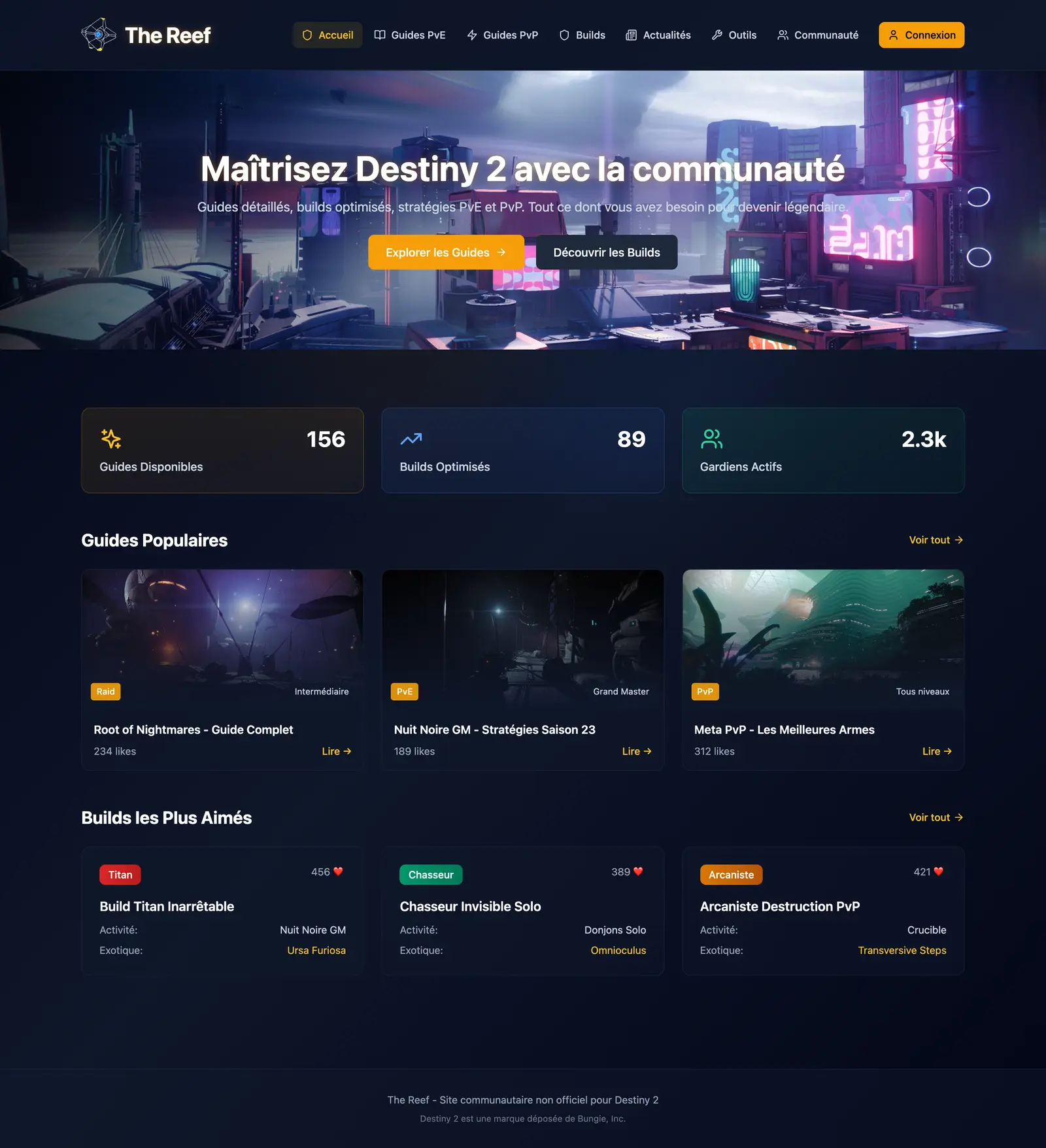 Aperçu Destiny Hub